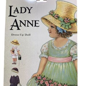 Lady Anne Dress-Up Doll Set with 4 Outfits & Hats Fashion Toy